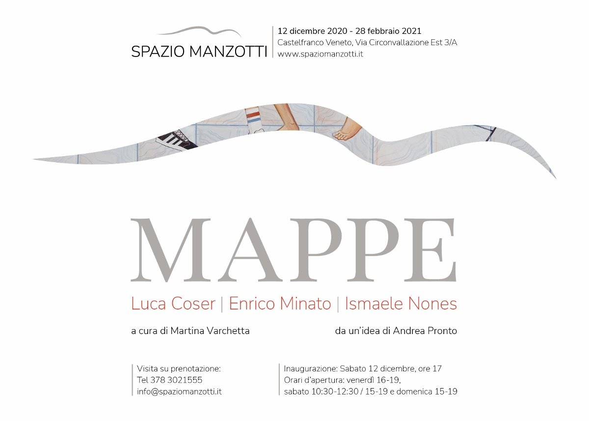 Mappe. Spazio Manzotti incontra Luca Coser Enrico Minato e Ismaele Nones